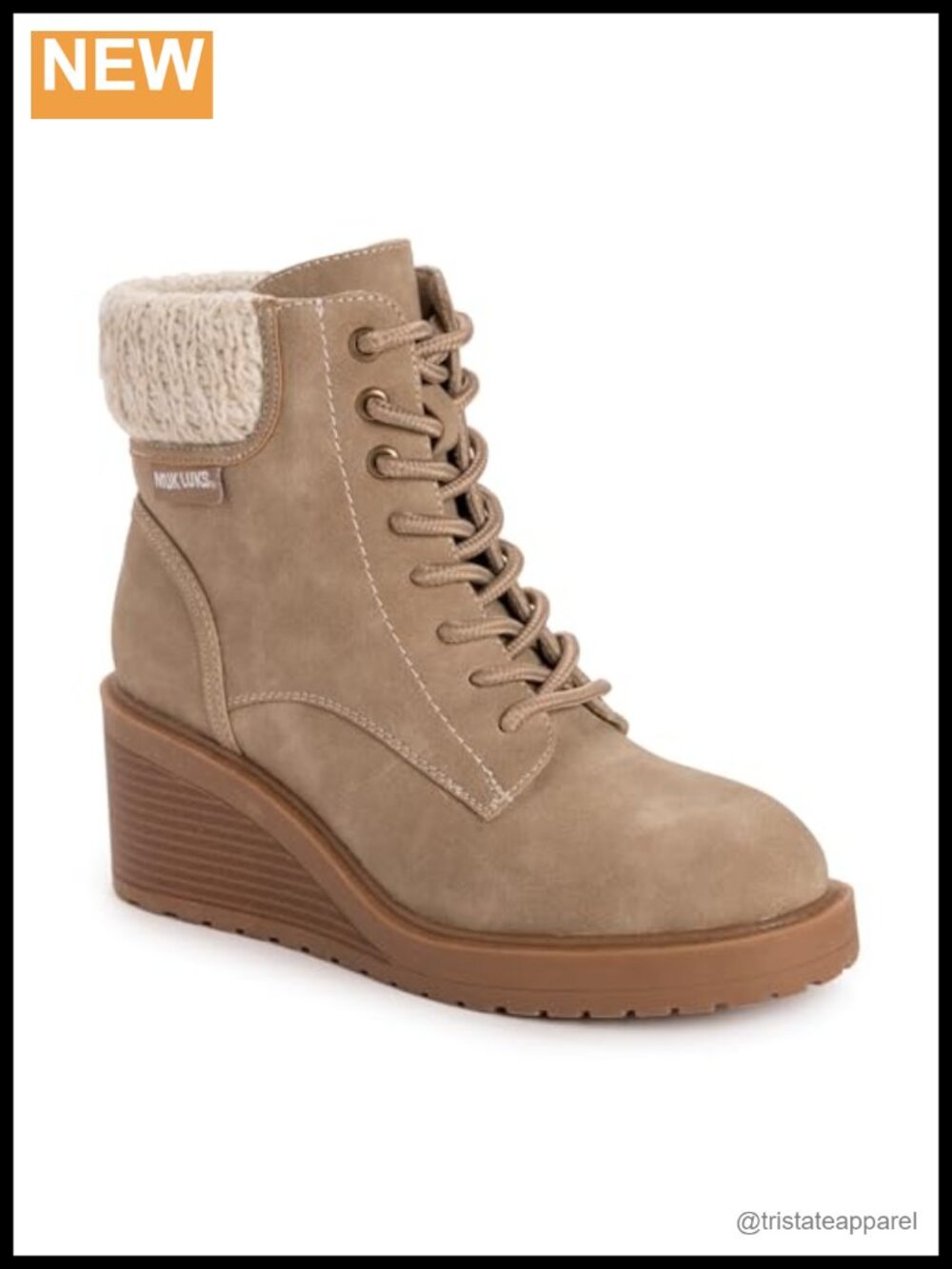 Women's Ankle Booties Wedge Heel Water Resistant Memory Foam Side Zip